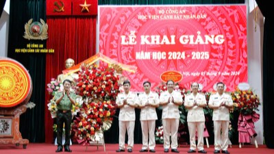 Bộ trưởng Lương Tam Quang dự Lễ khai giảng năm học 2024 - 2025 tại Học viện CSND