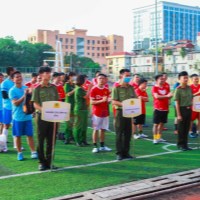 Viện Khoa học Cảnh sát tham gia giải bóng đá chào mừng ngày Khoa học công nghệ Việt Nam